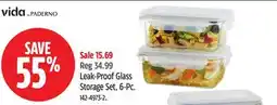 Canadian Tire Leak-Proof Glass Storage Set offer