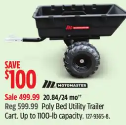 Canadian Tire Poly Bed Utility Trailer offer