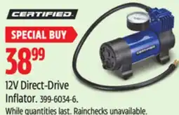Canadian Tire 12V Direct-Drive Inflator offer
