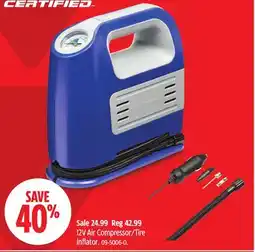 Canadian Tire 12V Air Compressor/Tire Inflator offer
