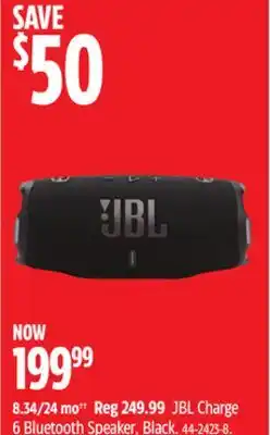 Canadian Tire JBL Charge 6 Bluetooth Speaker offer