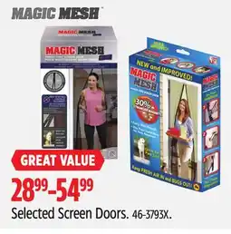 Canadian Tire Selected Screen Doors offer