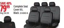 Canadian Tire Complete Seat Cover Kit, Black offer