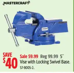 Canadian Tire 5 Vise with Locking Swivel Base offer