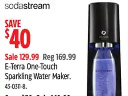 Canadian Tire E-Terra One-Touch Sparkling Water Maker offer