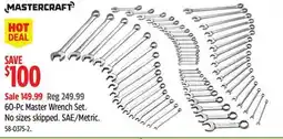Canadian Tire 60-Pc Master Wrench Set offer