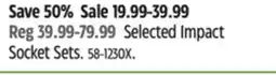 Canadian Tire Selected Impact Socket Sets offer