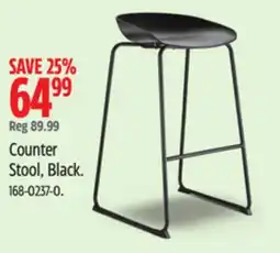 Canadian Tire For living Counter Stool, Black offer
