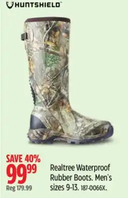 Canadian Tire RealTree Waterproof Rubber Boots offer