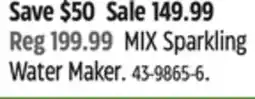 Canadian Tire MIX Sparkling Water Maker offer