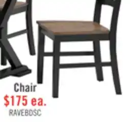The Brick Raven Dining Chair, Ladder-Back - Two-Tone Black & Brown offer