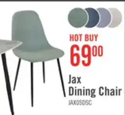 The Brick Jax Dining Chair with Polyester Fabric, Metal - Green offer