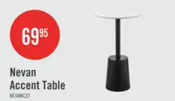 The Brick Nevan 14 Accent Table with White Sintered Stone Top - Black offer