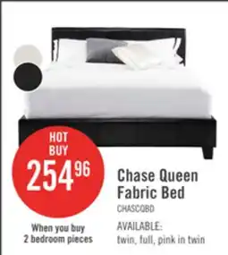The Brick Chase Queen Fabric Bed offer