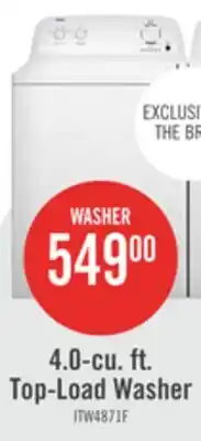 The Brick Inglis 4.0 Cu. Ft. Top-Load Washer - White - ITW4871FW offer