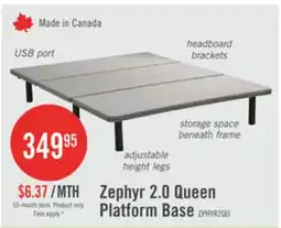 The Brick Zephyr 2.0 Queen Platform Base offer