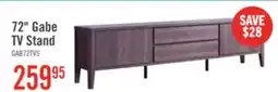 The Brick Gabe 72 Modern TV Stand with Storage for TVs up to 80- Walnut Brown offer