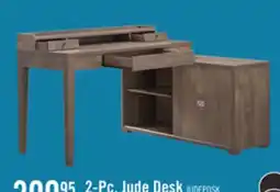 The Brick Jude 55 Reversible Office Desk with 3-Drawers & Cabinet- Hazelnut offer