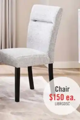 The Brick Libra Dining Chair with Polyester Fabric, - Grey offer