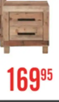 The Brick Mojave Bedside 2-Drawer Nightstand, 21.5W x 22.9H, Rustic - Natural Brown offer
