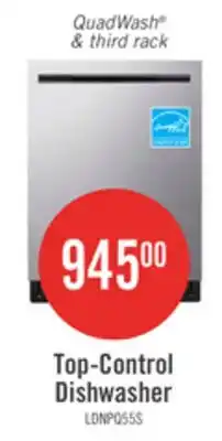 The Brick LG 24 46 dBA Built-In Top-Control Dishwasher with QuadWash - Stainless Steel - LDNPQ555S offer