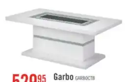 The Brick Garbo 52 Glam Coffee Table - White and Silver with Glitter Accents offer