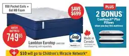 The Brick Sealy Posturepedic 950 Series Lambton Eurotop Firm Queen Mattress offer