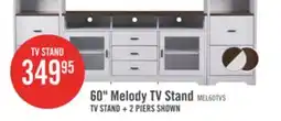 The Brick Melody 60 TV Stand with Storage and Cable Management for TVs up to 65- White offer