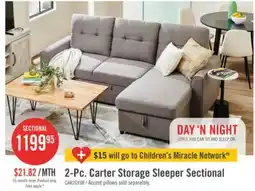 The Brick 2-Pc. Carter Storage Sleeper Sectional offer