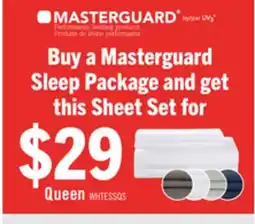 The Brick Masterguard Ultra Advanced 4-Piece Queen Sheet Set - White offer