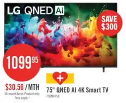 The Brick LG 75 QNED75B Mini-LED 4K Smart webOS TV (75QNED75BUA.ACC) – 2026 Model offer