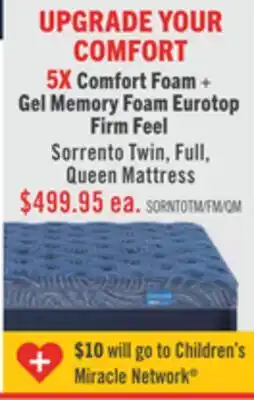 The Brick Springwall Sorrento Eurotop Firm Twin Mattress offer