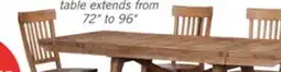 The Brick Cedar 6pc Dining Set with Table, Bench & 4 Chairs, Pine Wood, Trestle-Base, 72.07W - Brown offer