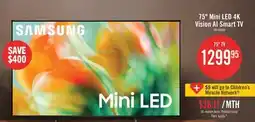 The Brick SAMSUNG 75 M80H Mini-LED 4K Vision AI Smart TV (UN75M80HAFXZC) - 2026 Model offer