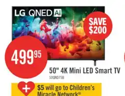 The Brick LG 50 QNED75B Mini-LED 4K Smart webOS TV (50QNED75BUA.ACC) – 2026 Model offer