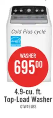 The Brick 4.9-cu. ft. Top-Load Washer offer