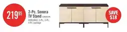 The Brick Sonora 2-piece TV Stand with Storage for TVs up to 60- Dark Oak offer