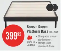 The Brick Breeze Queen Platform Base - Dark Grey offer