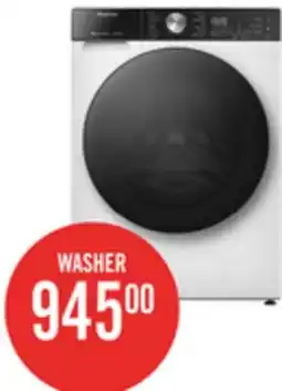 The Brick Hisense 24 3.1 Cu. Ft. Front Load Washer with Steam Wash - White - WF5S2845BW offer