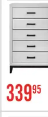 The Brick Kate Bedroom Chest of Drawers, 5-Drawer, 31.1W x 50.4H - White offer