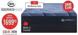 The Brick Serta iSeries NXG1200 Tight Top Firm Queen Mattress offer