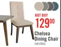 The Brick Chelsea Dining Chair with Linen-Look Fabric - Taupe offer