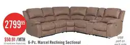 The Brick 6-Pc. Marcel Reclining Sectional offer