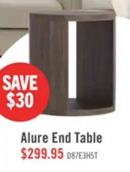 The Brick Alure Contemporary 20 End Table in Walnut offer