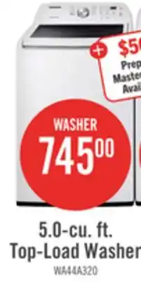 The Brick Samsung 5.1 Cu. Ft. Top-Load Washer - White - WA44A3205AW/A4 offer