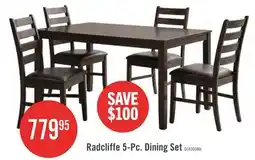 The Brick Radcliffe 5-Pc. Dining Set offer