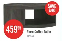 The Brick Alure Contemporary 36 Round Coffee Table in Charcoal offer
