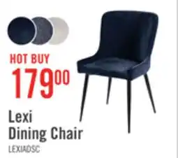 The Brick Lexi Dining Chair with Velvet-Look Fabric, Metal - Blue offer