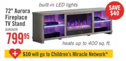 The Brick 72 Aurora Fireplace TV Stand offer