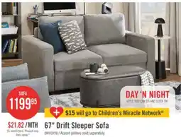 The Brick 67 Drift Sleeper Sofa offer